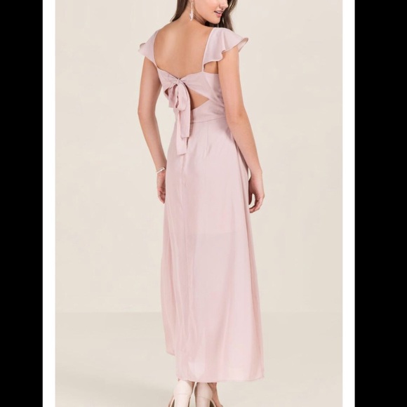 FRANCESCA’S Pink blush long maxi flowy sundress - Picture 2 of 8